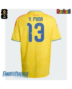 Columbia Yerry Mina #13 Tricou Fotbal Replică Mondial 2026 Barbati Acasa